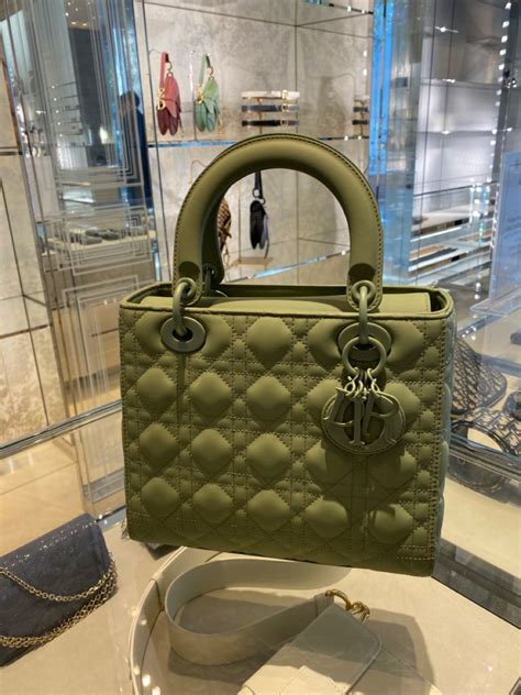 green dior purse